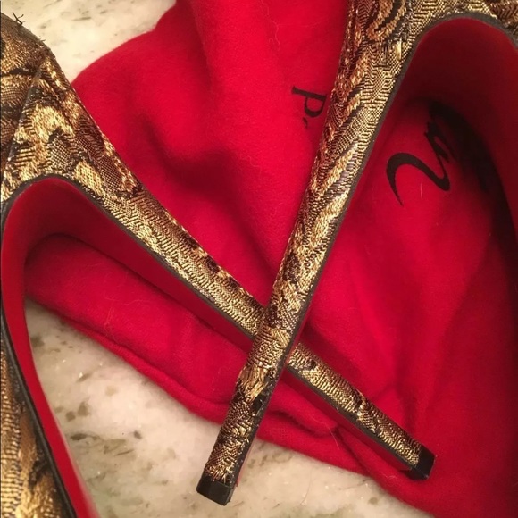 Christian Louboutin Lady Peep 150 Bronze Sz 38 NEW - Picture 4 of 8